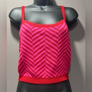 𐙚⋆˚✿˖° Sugarlips I Want Candy Chevron Sweater Tank 𐙚⋆˚✿˖°